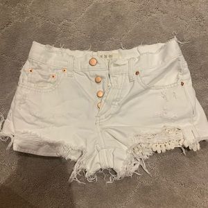FREE PEOPLE white shorts